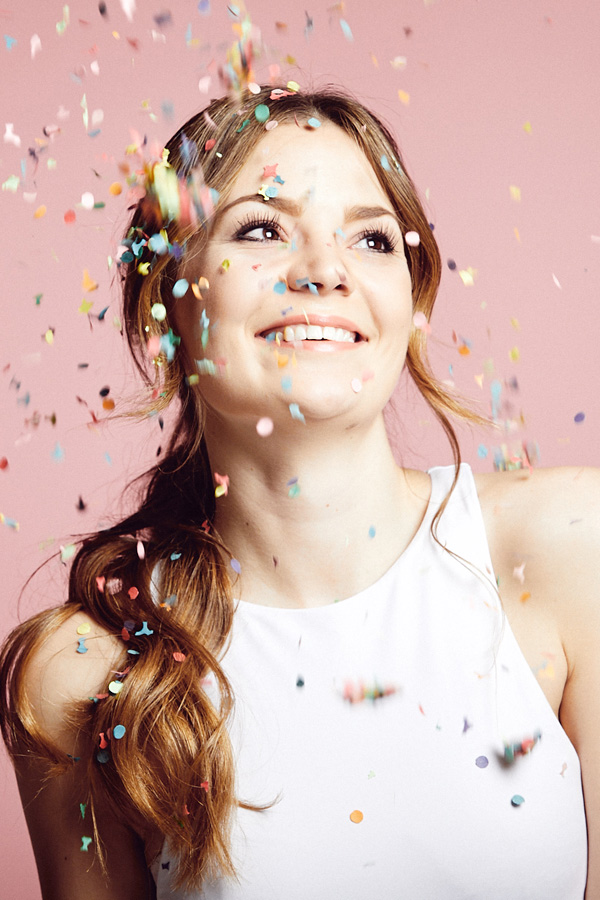 Konfetti Fotoshooting