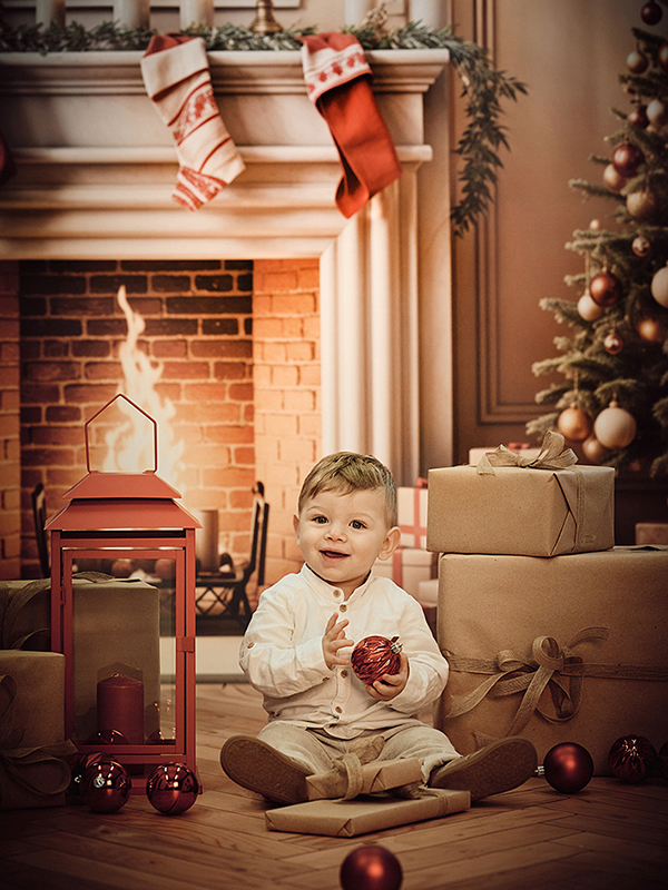 Weihnachtsfotoshooting Kinder